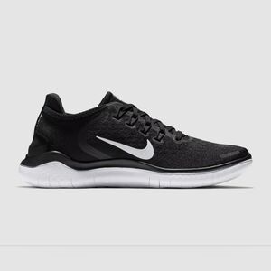 Nike Free RN 2018 Sneakers Shoes Black White 8.5